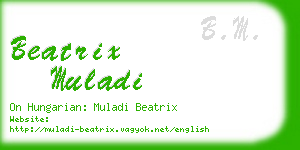 beatrix muladi business card